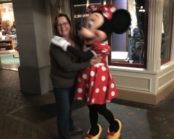 Me & Minnie in Disneyland in January 2018