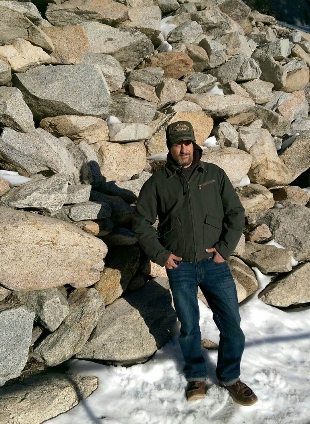 self in California Forests above the pine trees