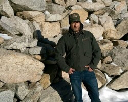 self in California Forests above the pine trees