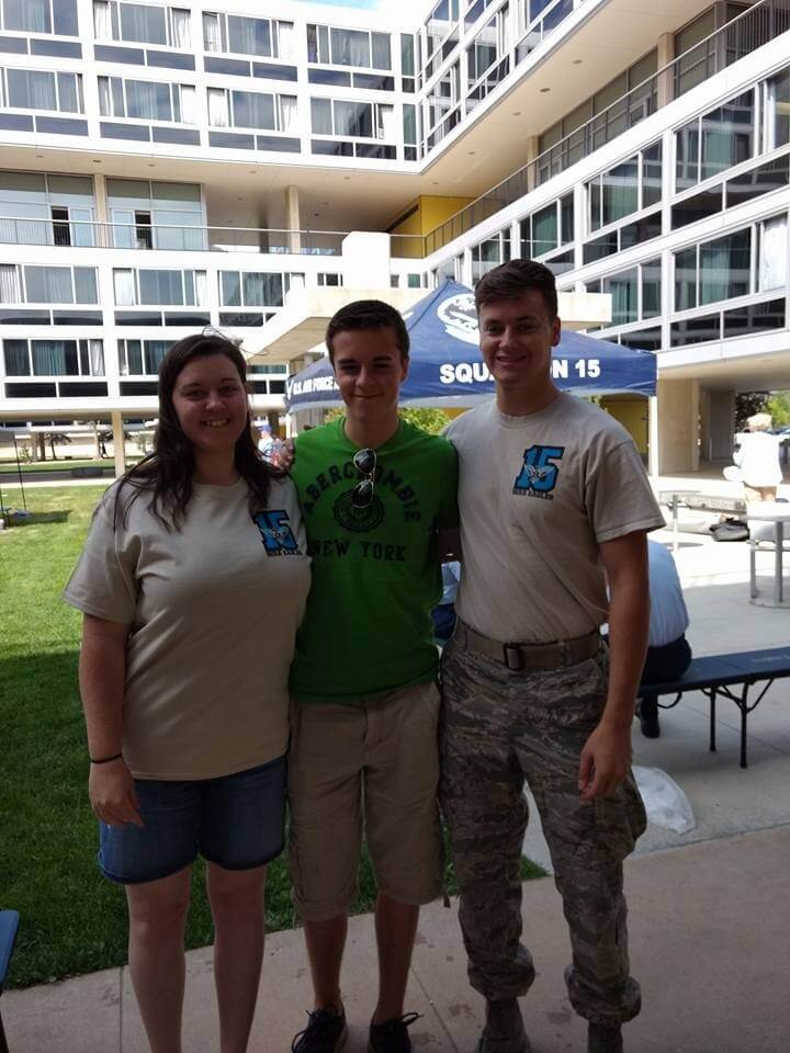 My two brothers and me at the United States Air Force Academy