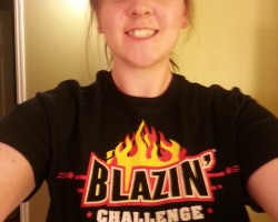 The shirt I won after the hot wings challenge!