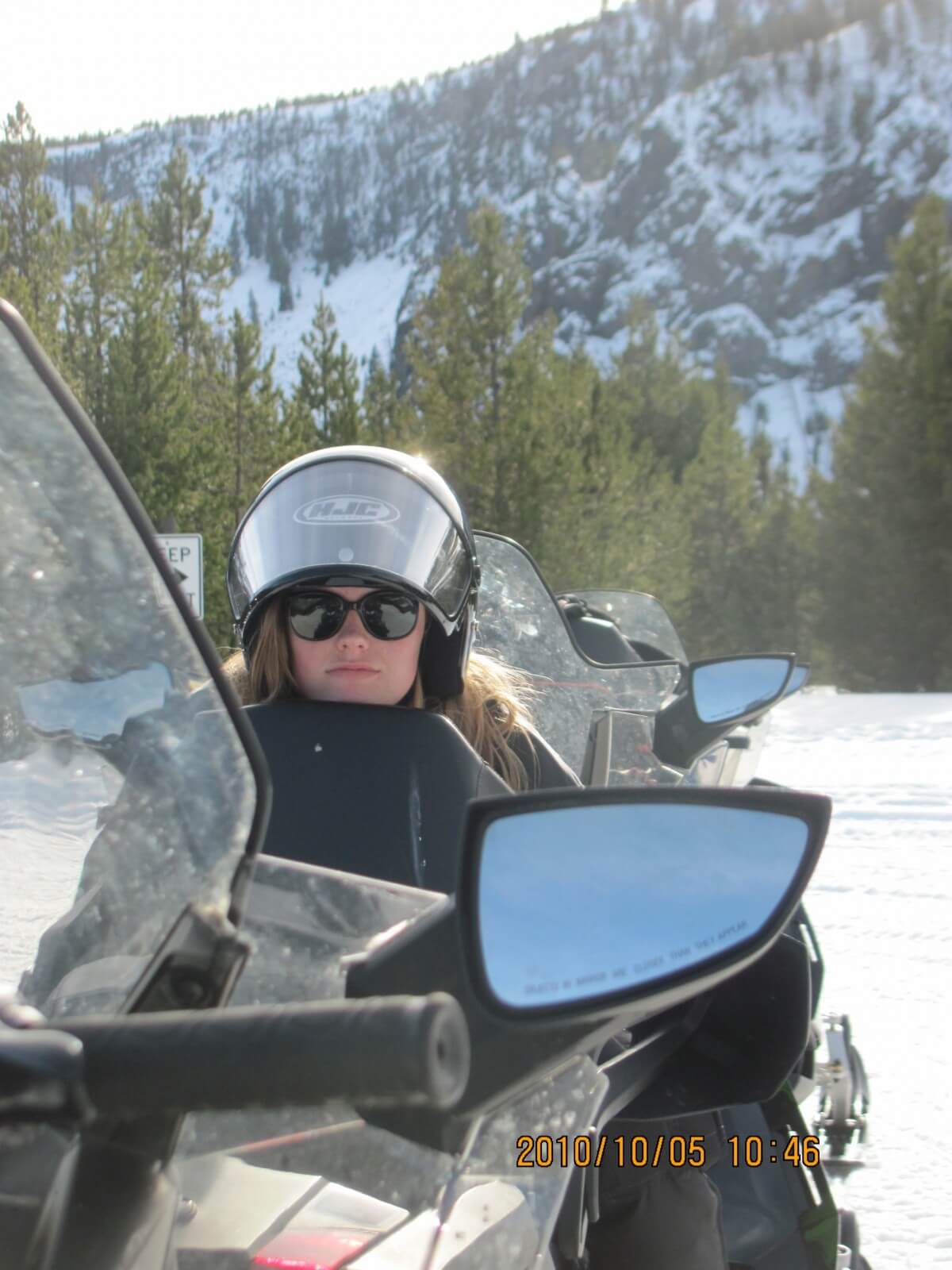 MY  DAUGHTER,  BEING  EVER  SO  BEAUTIFUL.   WEST  YELLOWSTONE,  MONTANA