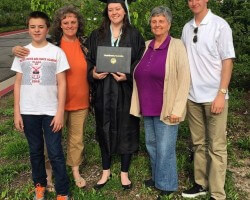 my family at my graduation from USU